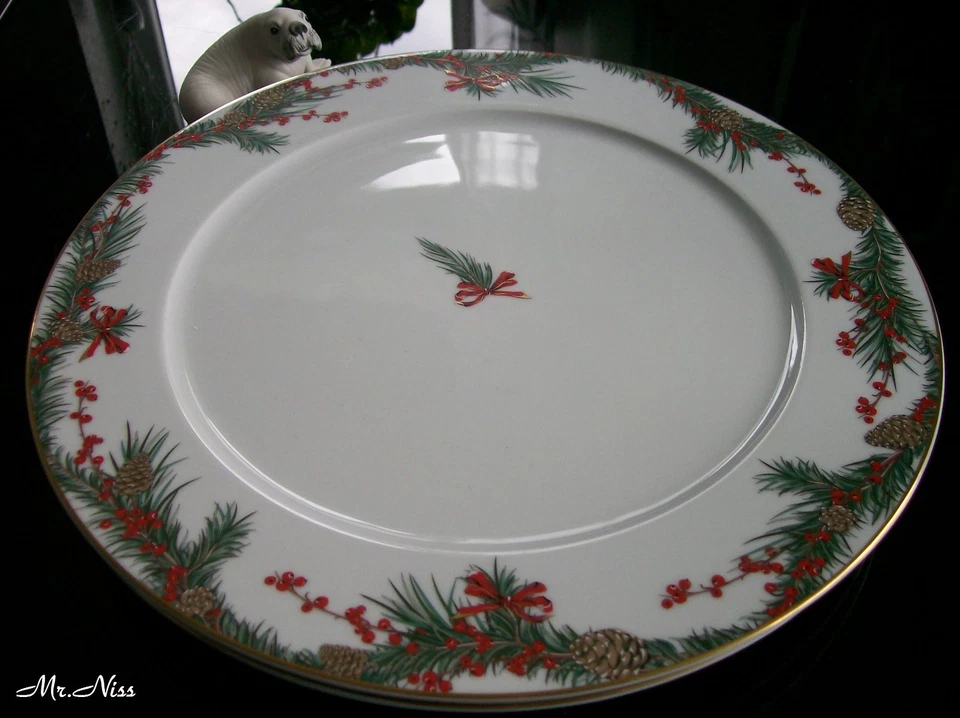 Rosenthal AIDA Yule Christmas 2 x Platzteller 33 cm ***1 A NEUWARE***