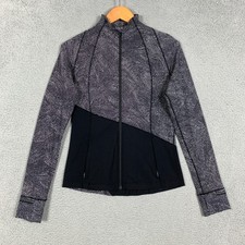 Lululemon Define Jacket Size 10 Asym Free Spirit Ice Grey Black Special Edition