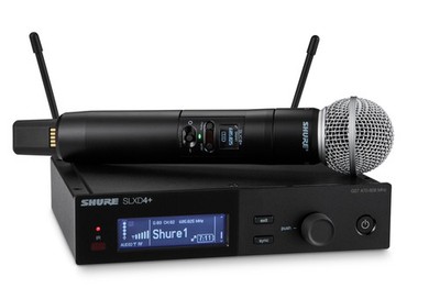 Shure SLXD24+/58-G57 Digital 1-Channel Wireless Mic System (G57: 470 - 608 Mhz)