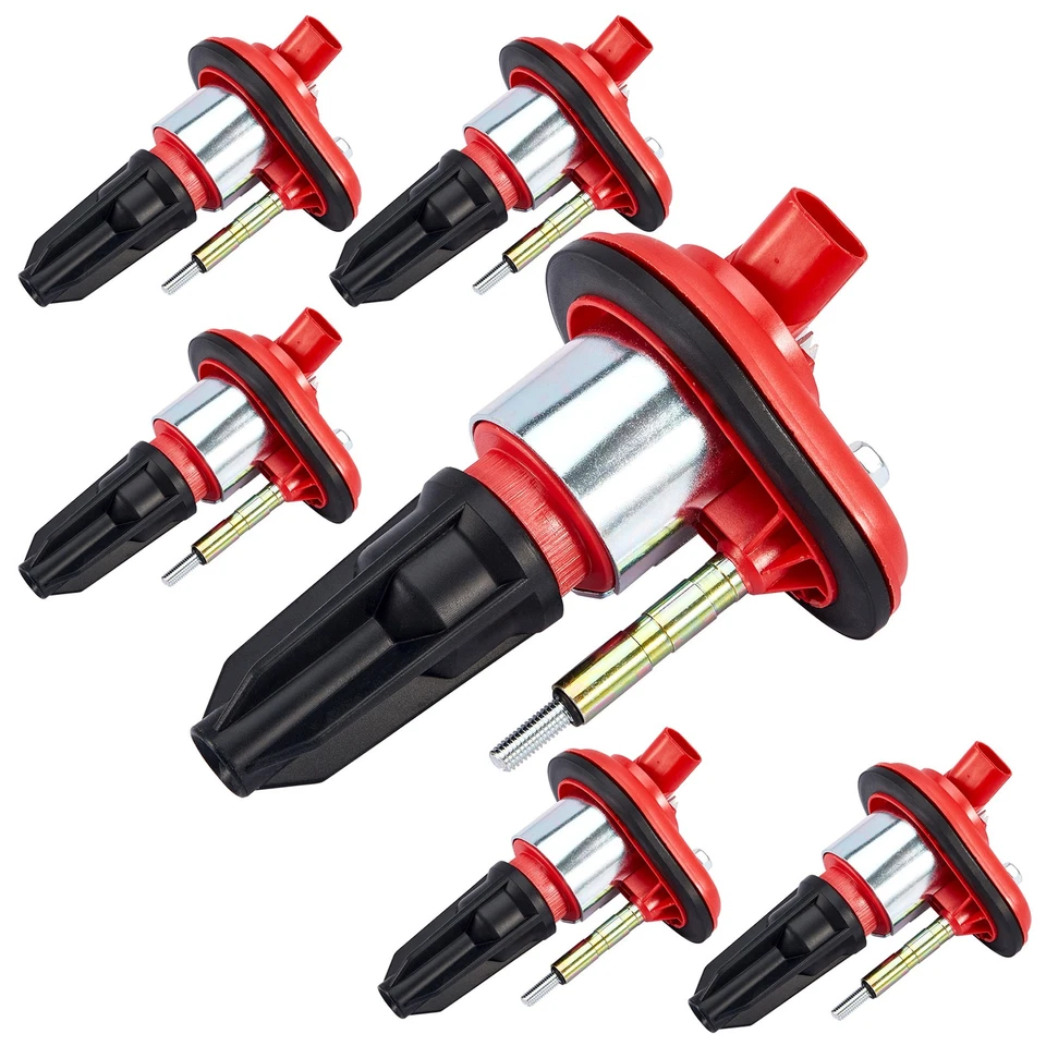 6 Ignition Coils & 6 Spark Plugs For Chevy Trailblazer GMC Envoy 4.2L UF303 - Image 4 of 4