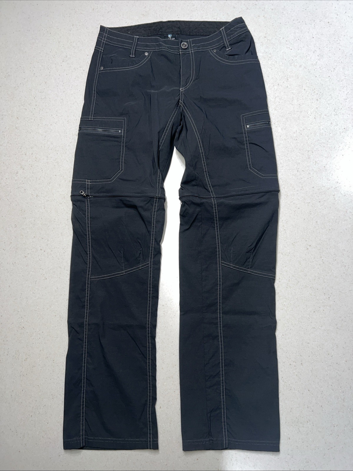 Kuhl Women's Zip-Off Hiking Pants Size 6 Charcoal Convertible
