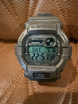 Casio G-Shock GD-350-8D Vibration Alarm Alert Digital Gray Band Men Sport Watch
