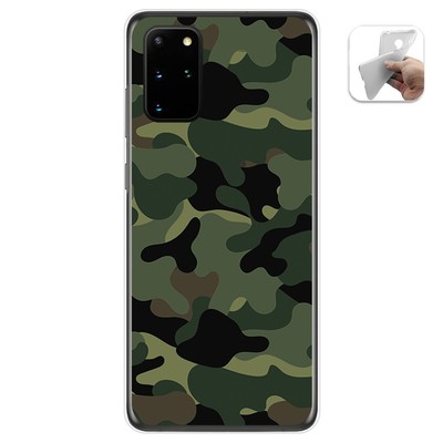 Hülle Gel TPU für Samsung Galaxy S20+ Plus Design Tarnung Muster