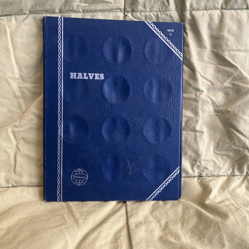 Whitman Half Dollars Plain (No Dates) Coin Folder. Album Book #9045 