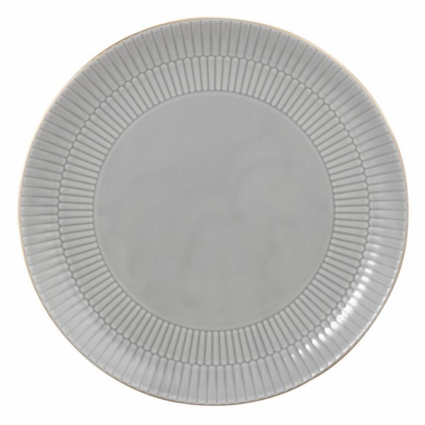 Seltmann Weiden Speiseteller Rund Amina Silbergrau Goldrand Teller Grau 27.8 Cm-image
