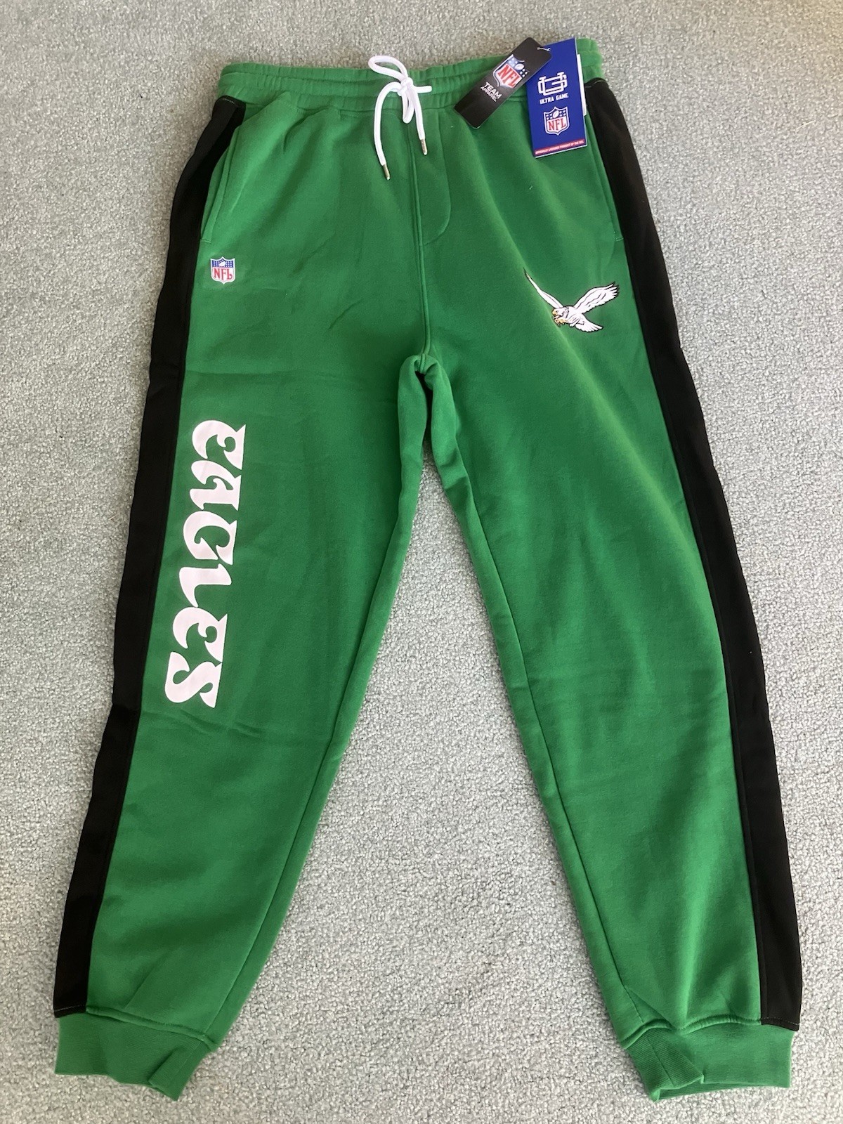 NWT Men’s NFL Ultra Game Philadelphia Eagles Kelly Green Joggers/Sweatpants XL