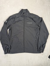 Vuori Soft Shell Jacket Men's Large Black Lightweight Full Zip Embroidered