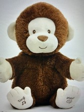 GUND Clappy the Monkey Animated Plush Talks Sings NEW