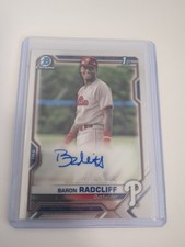 2021 Bowman Chrome - Prospect Autographs Baron Radcliff #CPA-BRA (AU, RC)