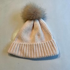 Tucker Tate Knit Beanie Hat with Pom Pom Baby Toddler Ribbed Blush