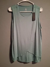 Kindred Bravely Women’s Tulip Hem Nursing Tank & Capri Pajama Set Green Large