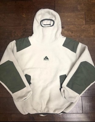 Nike ACG Sherpa Fleece Hoodie Beige/Green