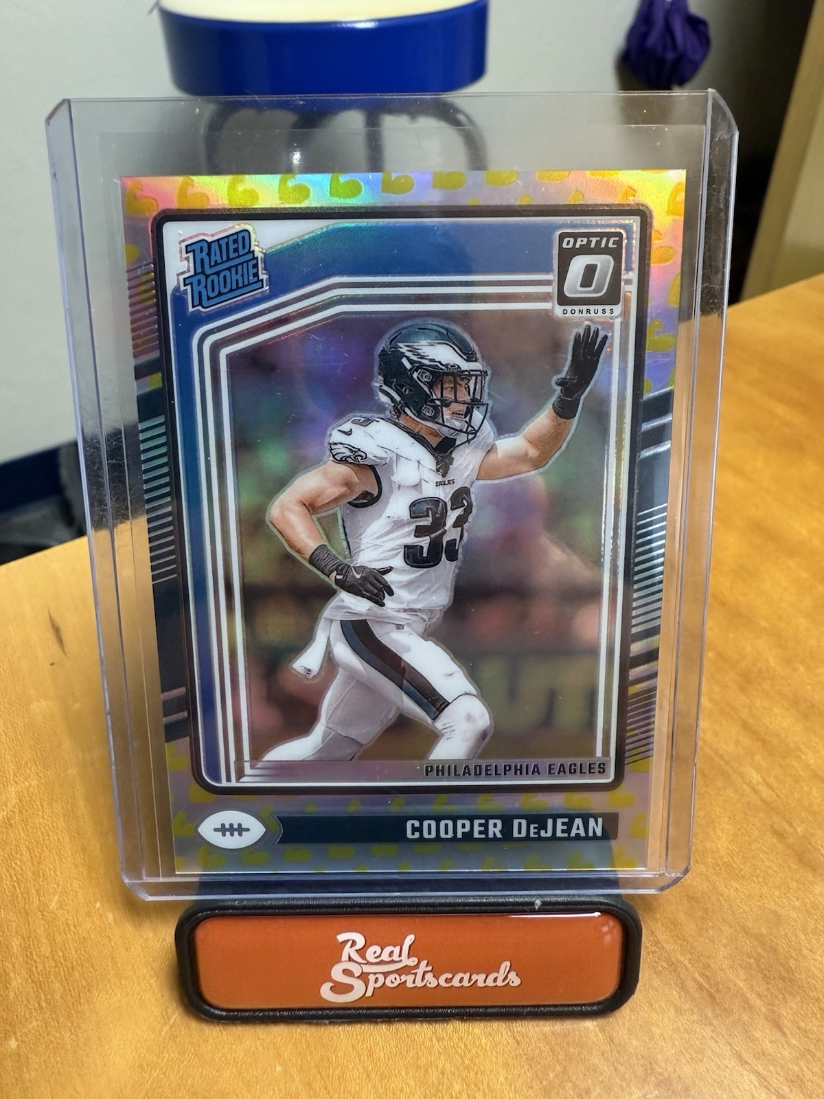 2024 Panini Donruss Optic Rated Rookie Cooper DeJean #221 Flex Emoji /149 Eagles
