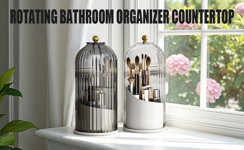 Concealed Toothbrush Holder, Rotating Bathroom Organizer Countertop, Toothbrush - Picture 7 of 16