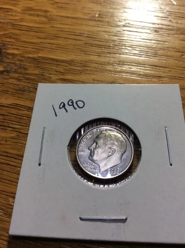 Photo of a 1990-P Roosevelt Dime from an eBay sale