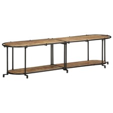 Mobile Porta TV 160x42x40 cm in Massello di Mango Grezzo