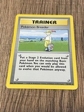Pokémon Breeder Base Set Trainer Card 76/102 Rare Pokemon TCG on eBay