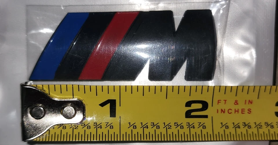 Fit For BMW M-Performance Rear Trunk or Fender Emblem Badge -Matte Black (2pack) Foto 2 de 4