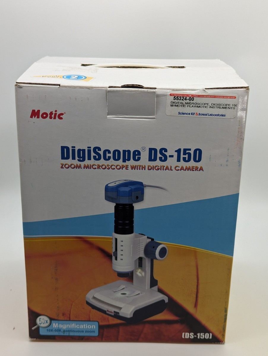 Motic DigiScope DS-150 STEM Kids Zoom Microscope W/ Digital Camera