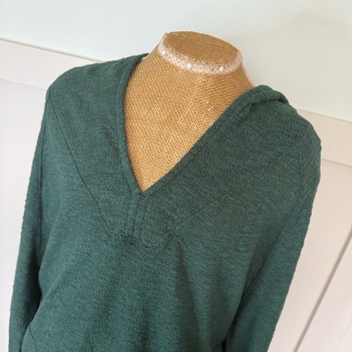 PrAna Frieda Deep Pine Hooded Lightweight Pullover Size XL Yoga Outdoor Active - Picture 3 of 9