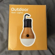 LED Outdoor Tent Camping Light Hanging Bulb Lantern Set, Model 4P-02