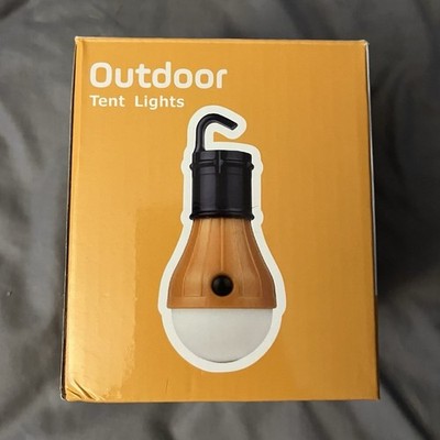 LED Outdoor Tent Camping Light Hanging Bulb Lantern Set, Model 4P-02