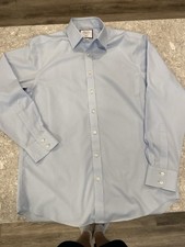 Charles Tyrwhitt Men's Dress Shirt Blue, Classic Fit, Non-Iron, Button-Up 16/35