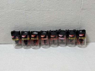 Lot Of 8 SKIL Roman Ogee/CHAMFER/Straight CARBIDE-TIPPED ROUTER BITS