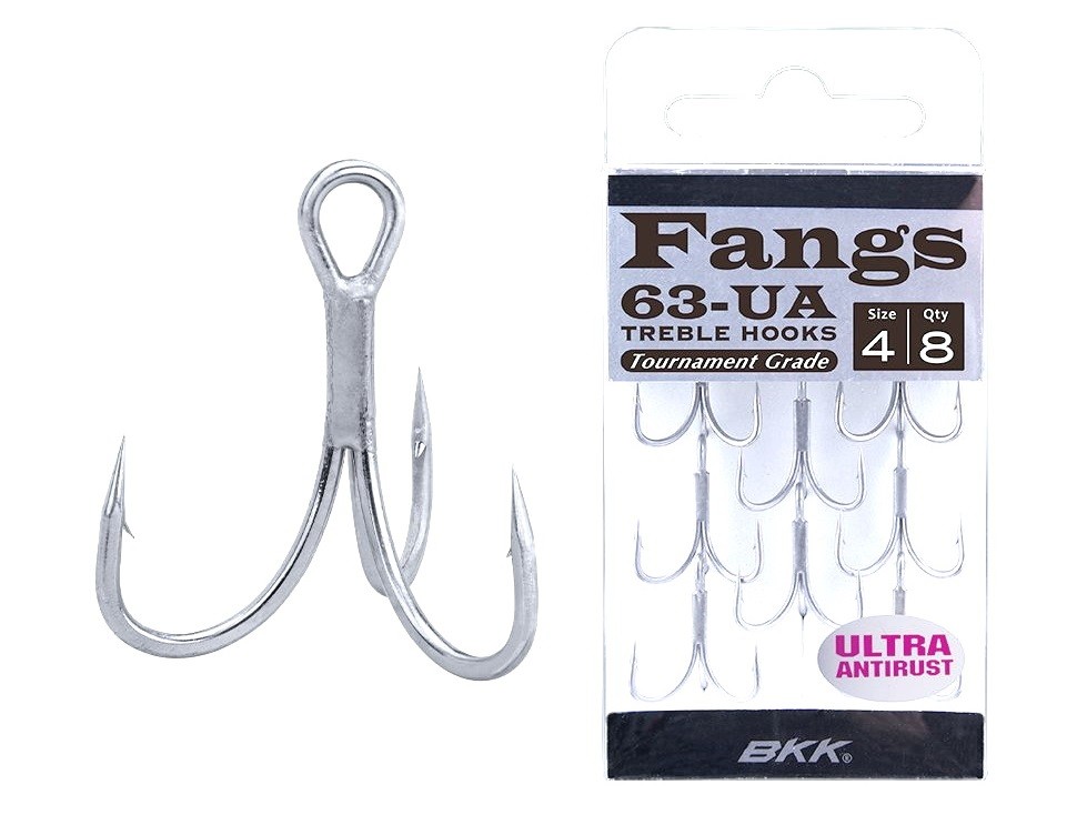 BKK Fangs-63 UA Drillinge Treble Hooks versch Gren 4290₽