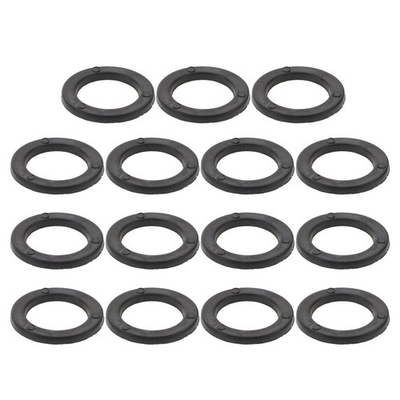 #ad 15 Pcs Lever Rubber Ring Barbell Stability Washers Dumbbell Accessory $14.09