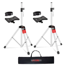5Core Speaker Stand 2Pc Adjustable 31 - 36" PA DJ Tripod Heavy Duty w 35mm Mount