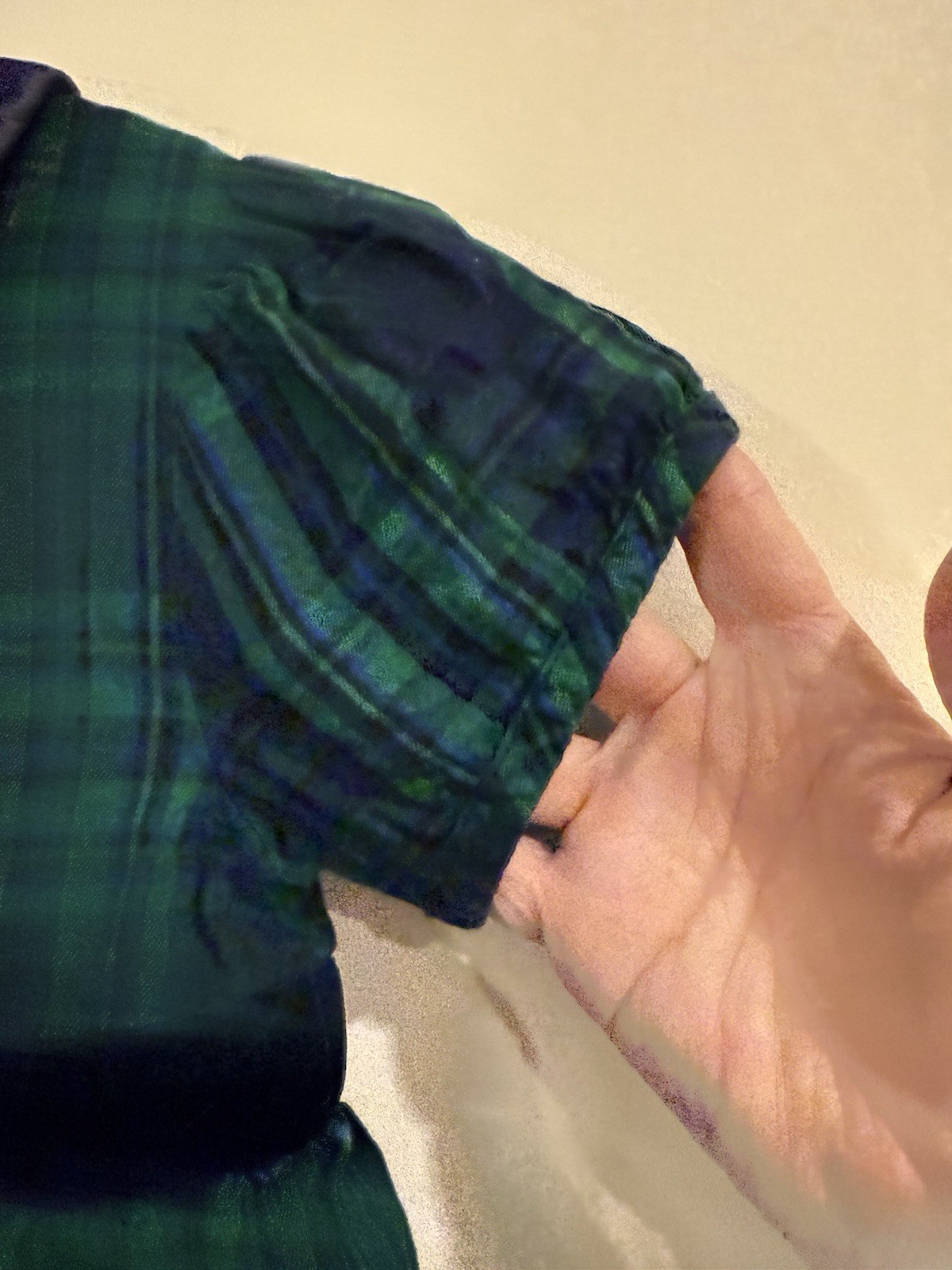 JoJo Maman Bebe Navy & Green Plaid Party Dress, Toddler Size 5-6 Yrs Holiday