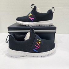 Nautica Mattoon/Navy Rainbow Metallic KA0115G Toddler Girls Size 7 Slip On Shoes