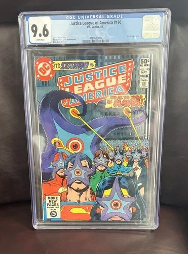 Justice League of America #190 (DC Comics May 1981) Graded CGC 9.6 Vintage