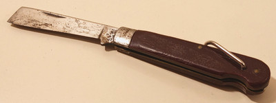 Vintage Klein Tools 0 S-4 Single Blade Electrician Pocket Knife Chicago USA 2.5''