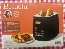 Beau grille-pain 2 tranches écran tactile noir sésame par Drew Barrymore