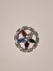 Vintage Order Of Eastern Star Brooch Pin