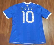 Adidas Argentina 2010 Away Jersey Lionel Messi #10 World Cup Shirt XL