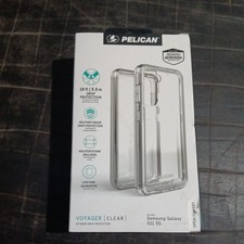 Pelican Voyager Samsung S21 + 5G Phone Case ~Clear~ With Belt Clip