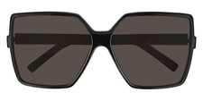 Saint Laurent SL 232 Betty Sunglasses Black Grey 63mm New 100 Authentic