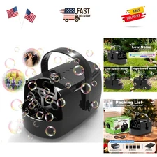 Professional Bubble Maker for Kids - 18000 Big Bubbles/Min, Plug or Battery