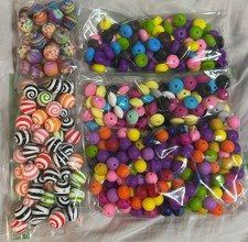 Mixed silicone beads - 1.3 pounds, approximately 400 beads