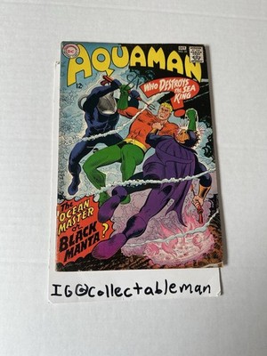 Aquaman #35 1967 DC Comics 1st App Black Manta, 2nd App Ocean Master ~FN- 5.5