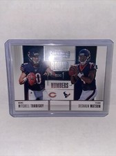 2017 Deshaun Watson/Mitchell Trubisky Contenders Round 1 Numbers Rookie Card...