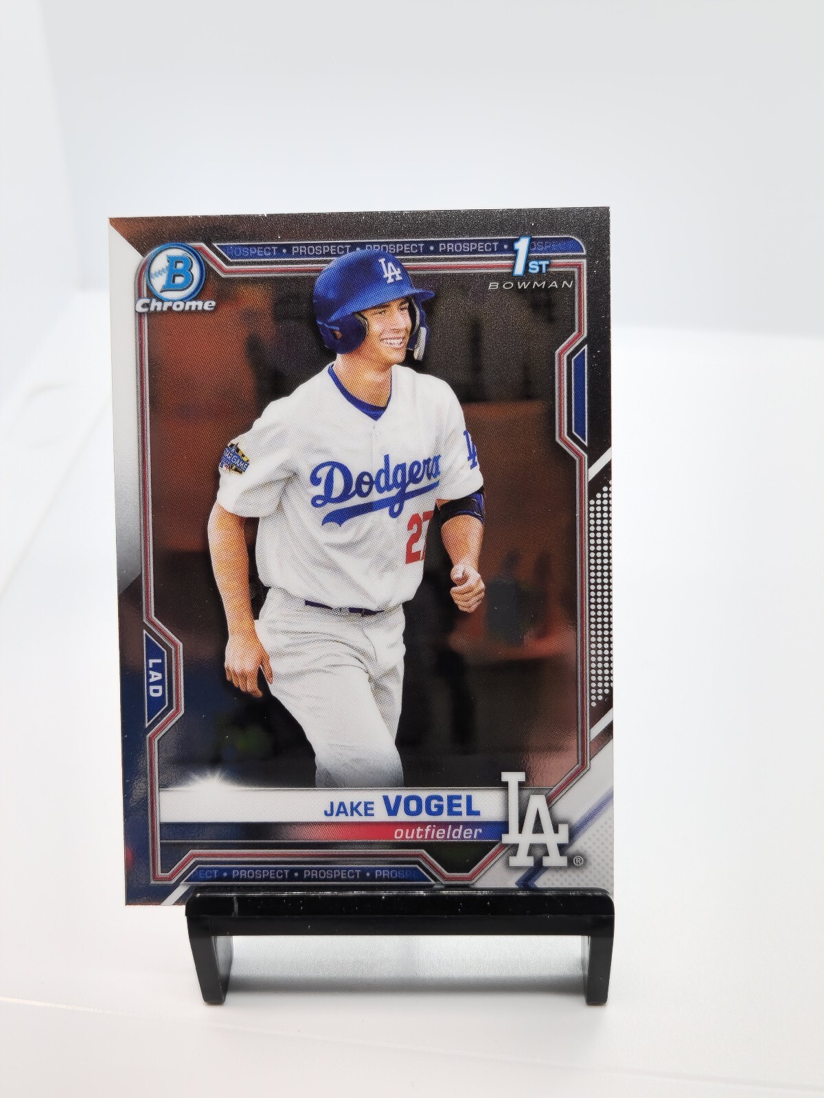 2021 Bowman Chrome Prospect Jake Vogel 1st Bowman Los Angeles Dodgers #BCP-59