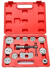 12pc Disc Brake Caliper Kit Wind Back Pad Piston Compressor Break Tool Case