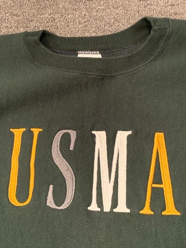 Vintage USMA Champion Reverse Weave Sweatshirt Rare Color XL Embroidered USA - Picture 3 of 6