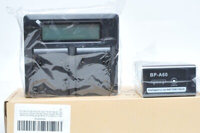 1 Pack BP-A60 Battery + Dual Charger for Canon EOS C200, EOS C300 Mark II