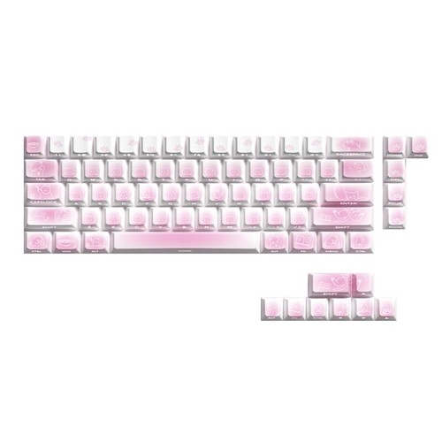 Kätzchen Motto Seite bedruckt beleuchtet Tastenkappen für mechanische Tastaturen Keycap Set - Bild 5 von 10