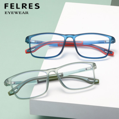Square Frame Reading Glasses For Men Women Anti Blue Light Full Frame Glasses